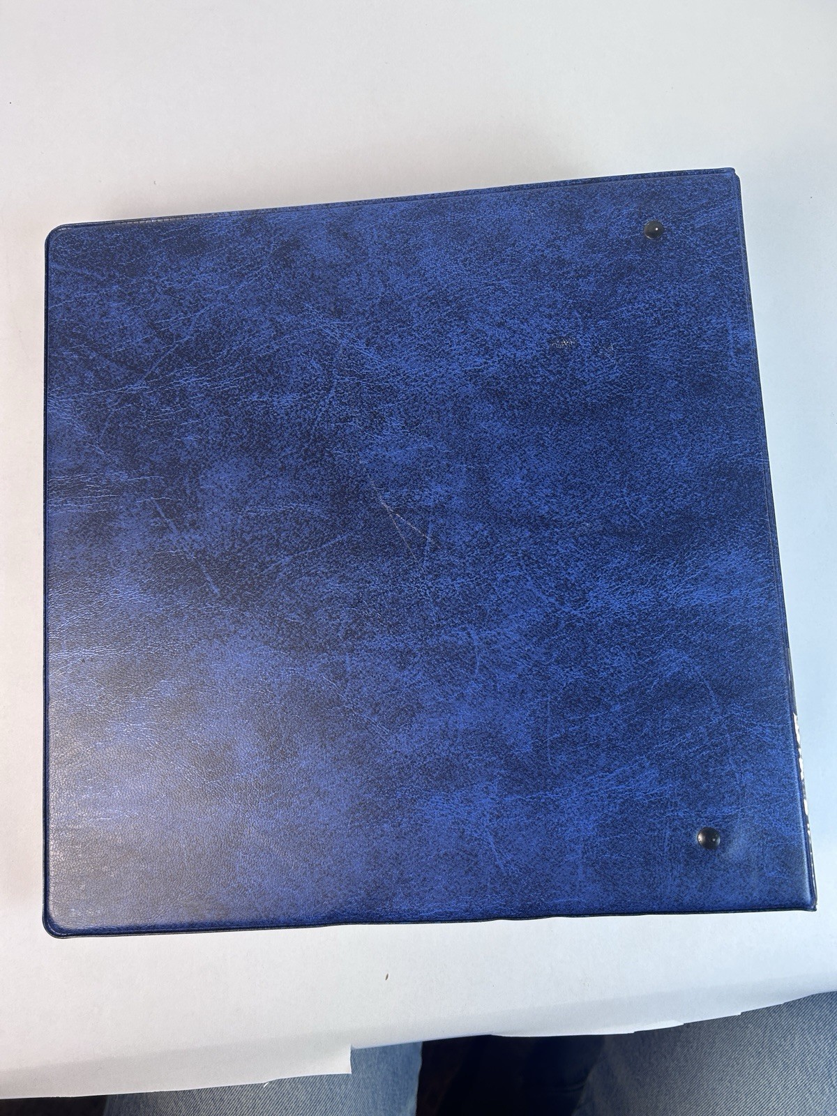 Vintage 80s/90s Baseball Card 3.5” Binder Blue 78 Pages 9 Cards/page 11.75×11.75