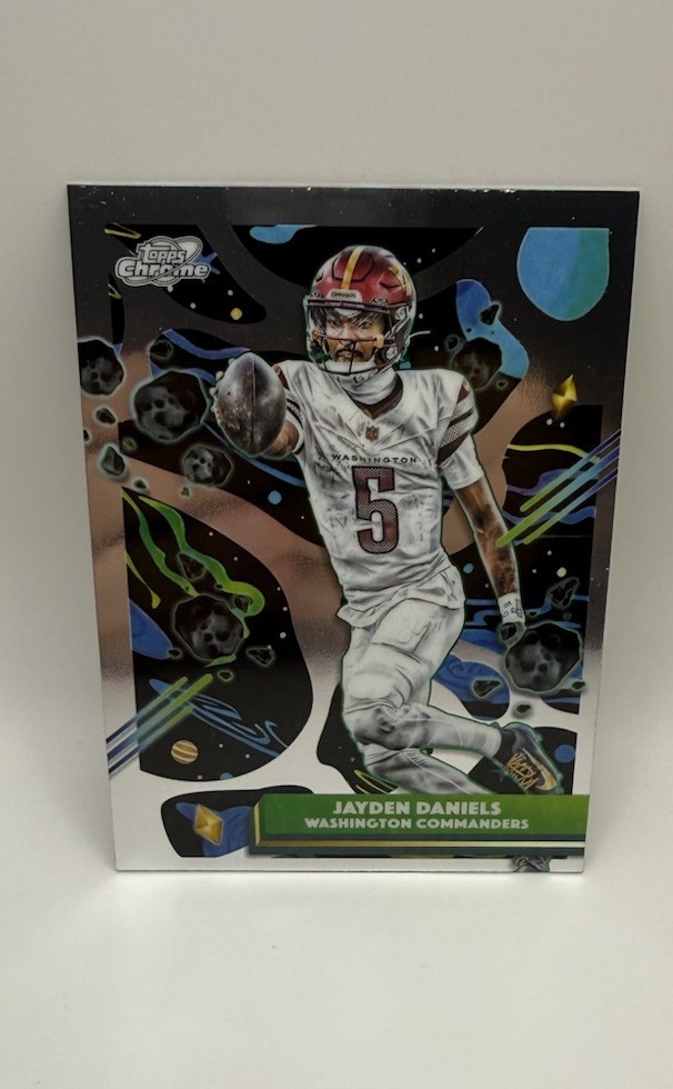 2025 Topps Chrome Cosmic Jayden Daniels Base Card #98-Washington Commanders NFL