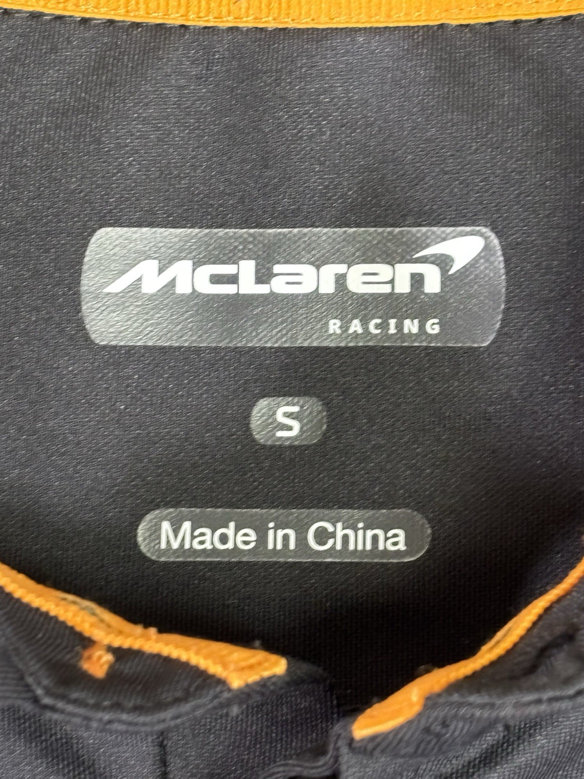 Mclaren Racing Formula 1 Team Mens Small Short Sleeve Polo