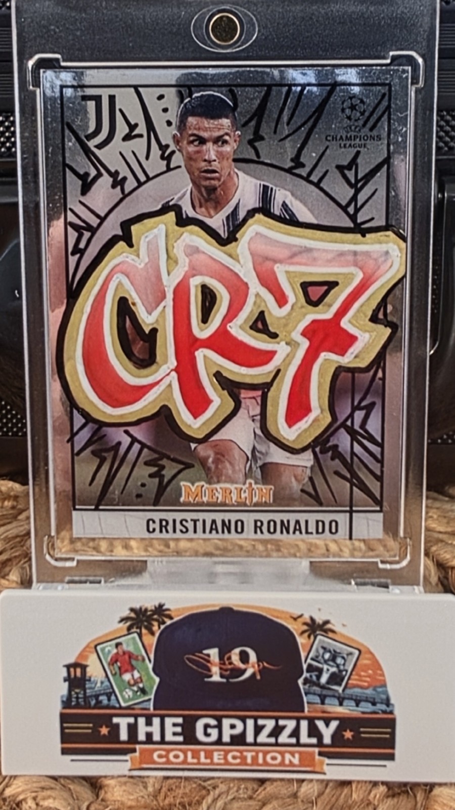 1/1 Cristiano Ronaldo Ian McKesson Art Card 2020-21 Topps Merlin Chrome UCL