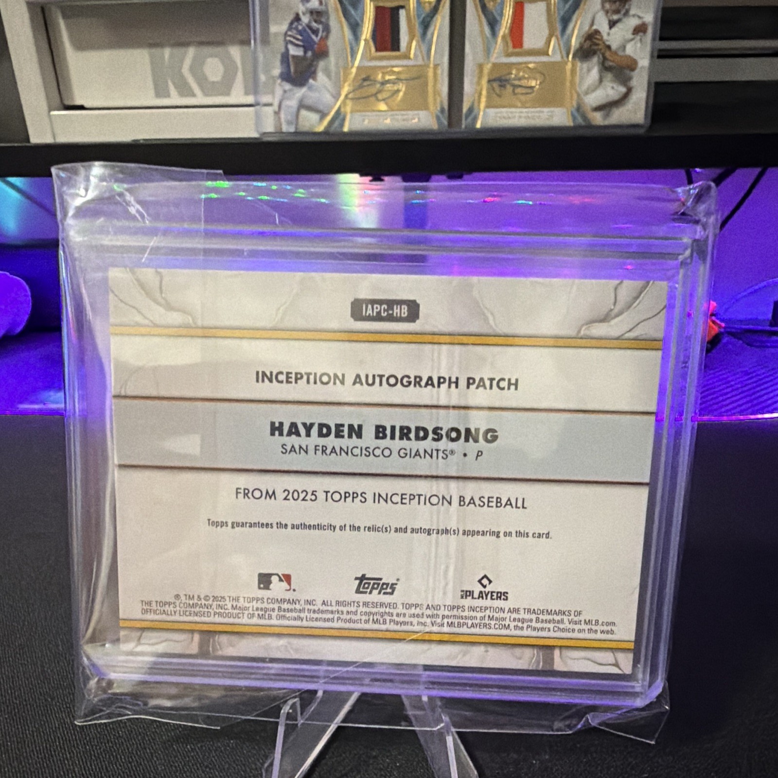 Topps 2025 Inception Hayden Birdsong Rookie Auto Patch 040/99 #IAPC-HB