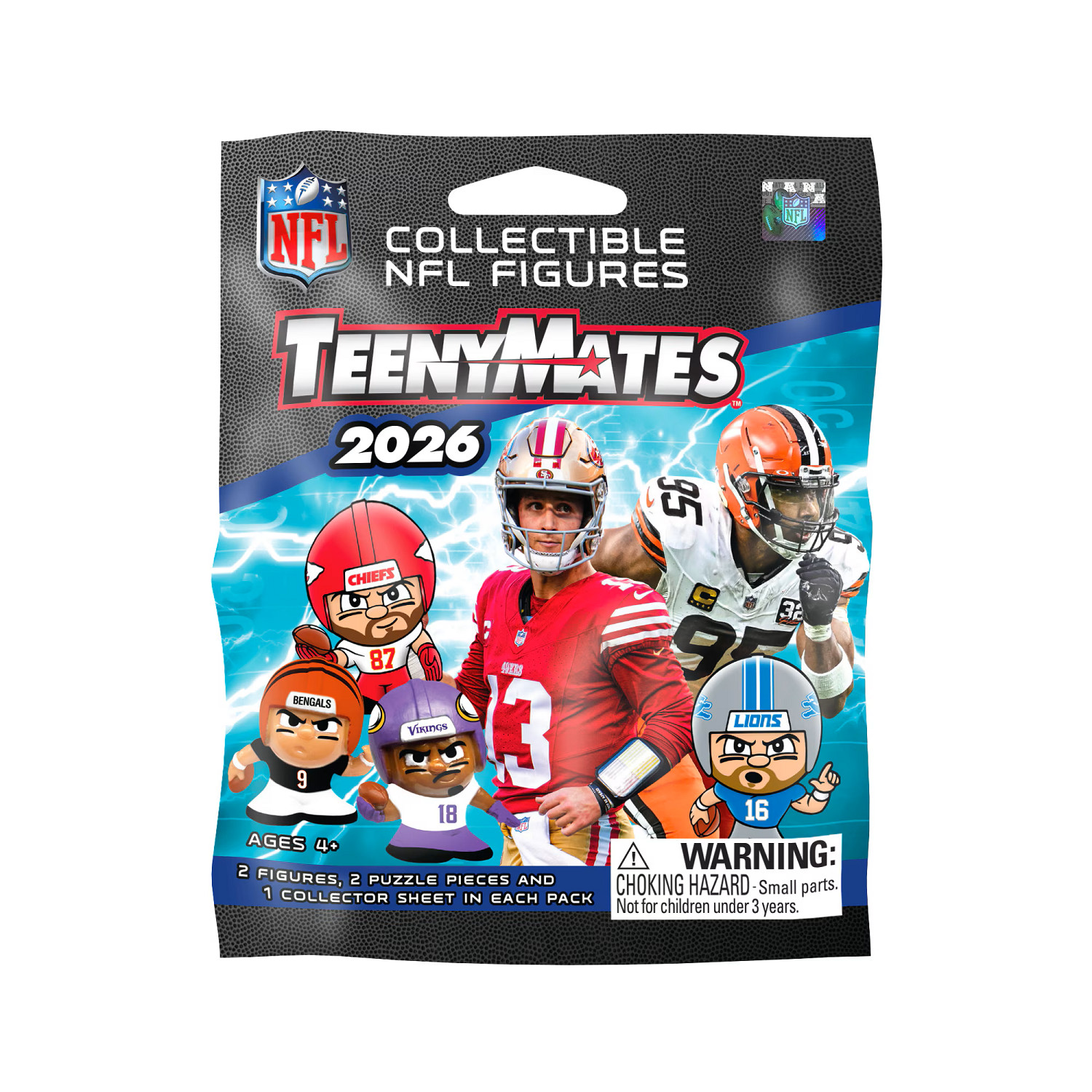 NFL TeenyMates 2026 Series 14 Figurines Blind Packs (12 Packs)