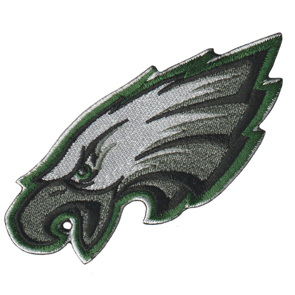 10 pcs Philadelphia Eagles Nation Logo Size 4.4 in x 1.8 in Sew Iron on Patches