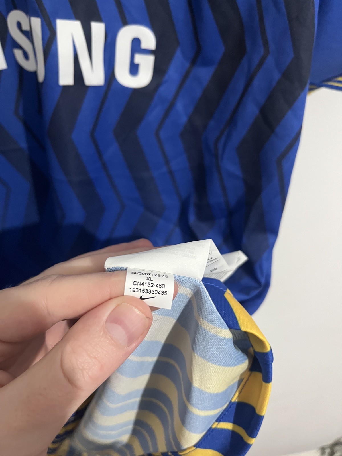 Jiangsu Suning FC Home 2020/21 China Football Shirt XL BNWT Rare