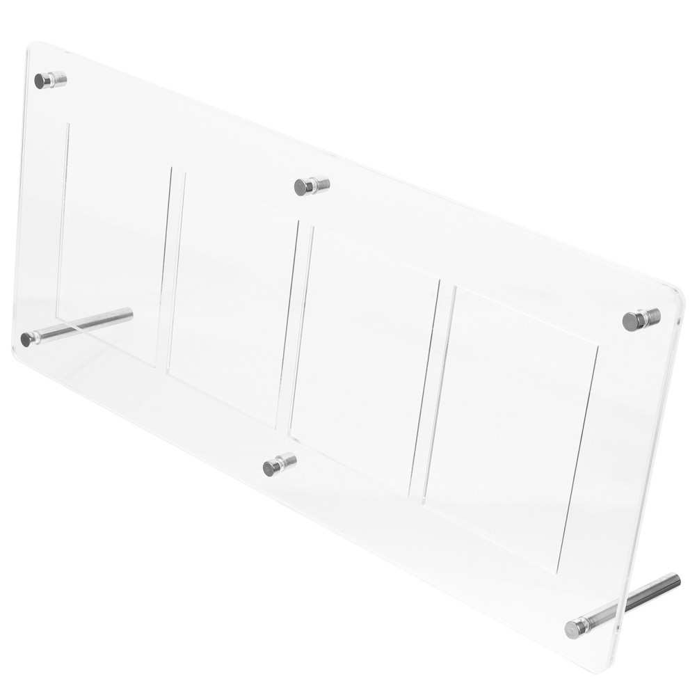 Acrylic Trading Card Display Stand Transparent Collectors 1Set 13.6X5.9X0.2in