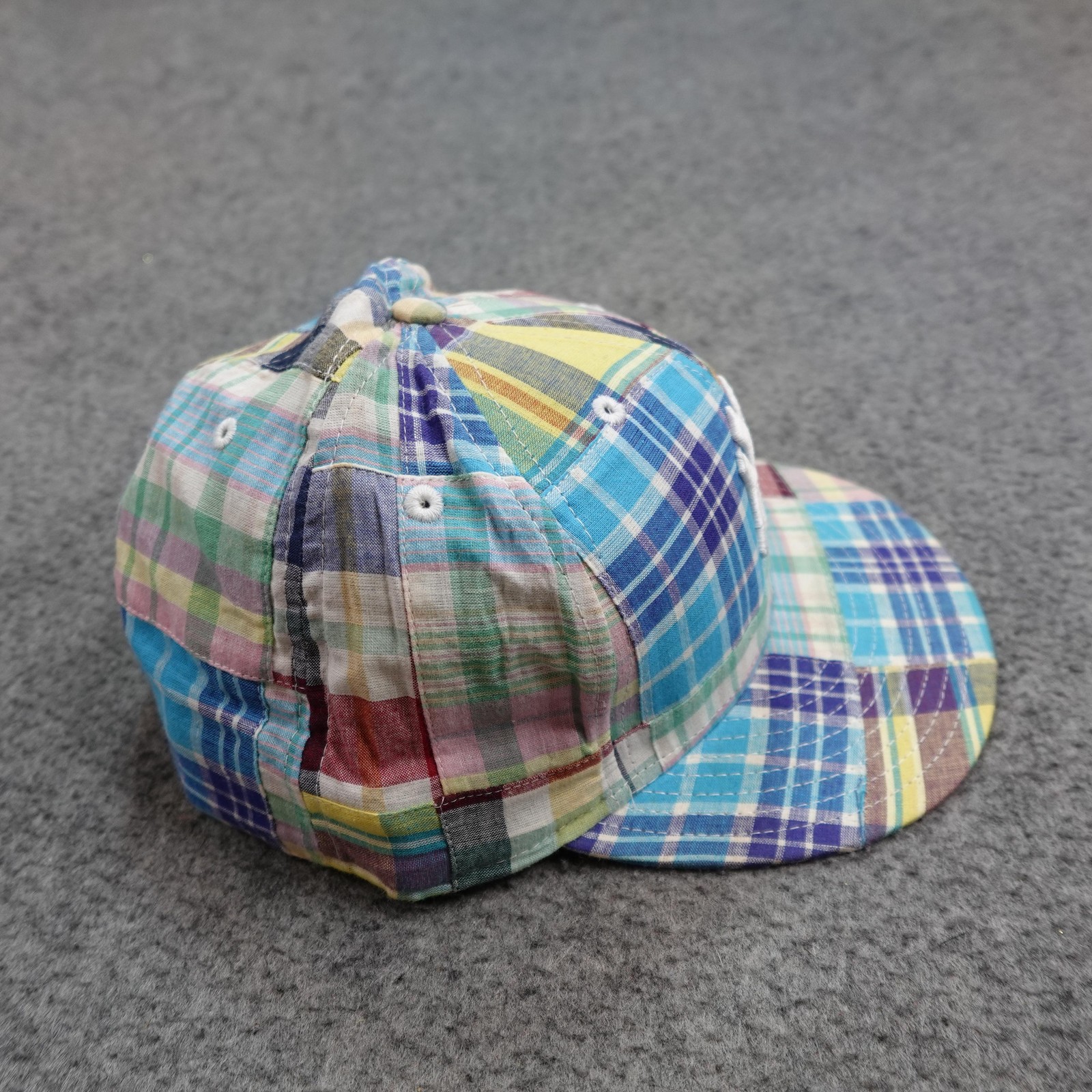 New York Yankees Hat Cap Fitted Size 7 7/8 MLB New Era 59FIFTY Patchwork Plaid