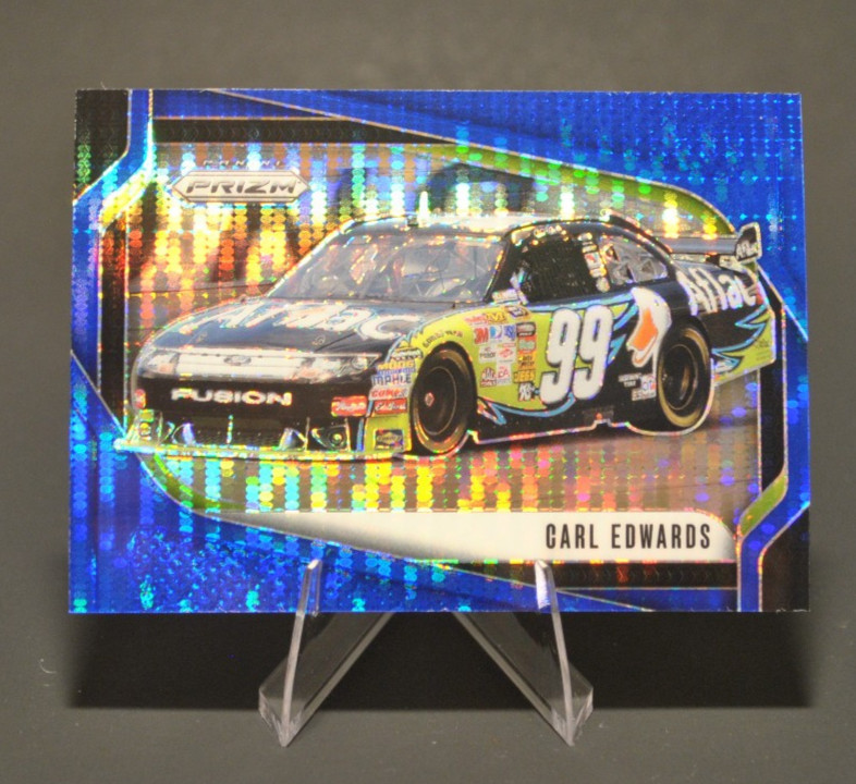 2025 Panini Prizm Racing Carl Edwards #150 Blue Pulsar 29/75 NASCAR Legend