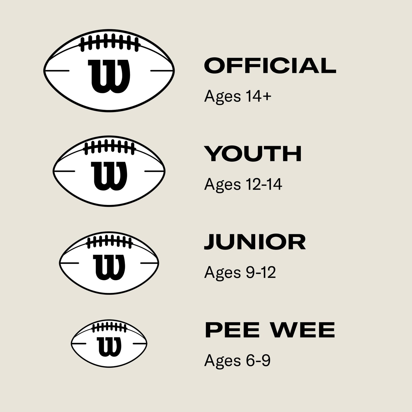 Wilson Nfl Super Grip Composite Football – Junior Size Brown Wtf1793