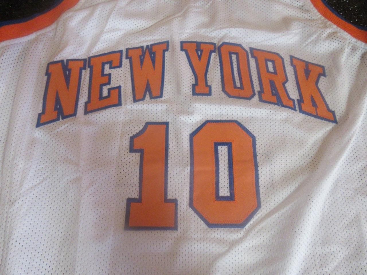 WALT FRAZIER HAND SIGNED AUTOGRAPH BASKETBALL JERSEY NEW YORK KNICKS SIZE XL COA