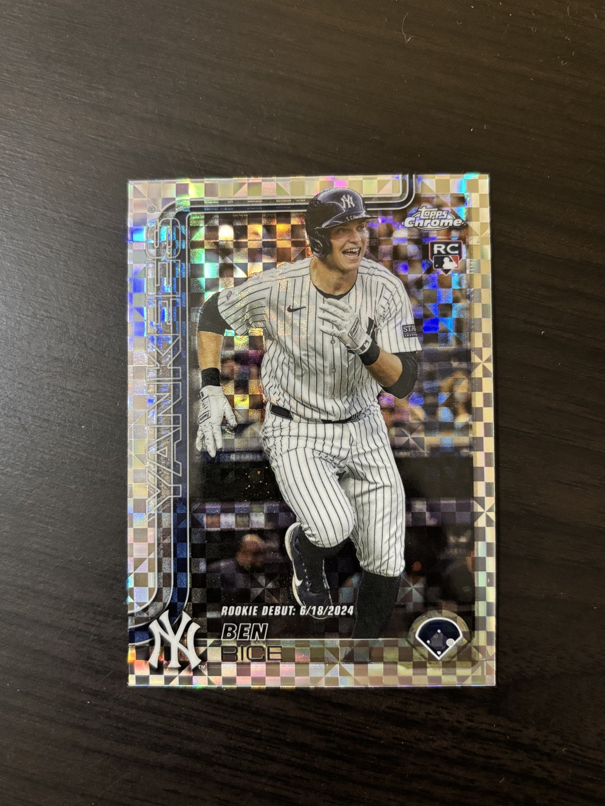 Ben Rice 2025 Topps Chrome Update Series Rookie Debut X-Fractor #USC138 RC Star
