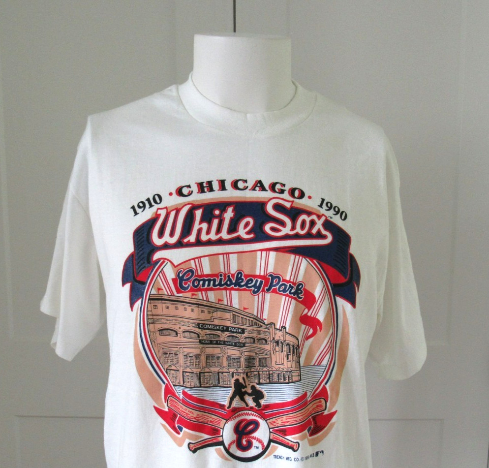 VTG. NWT Chicago White Sox Comiskey Park 1910-1990 Baseball T-Shirt XL 46-48