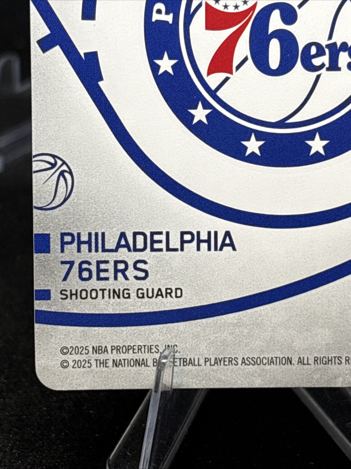 2025 Topps Match Attax VJ Edgecombe Breakthrough Baller 76ers RC #BB-VE Rookie