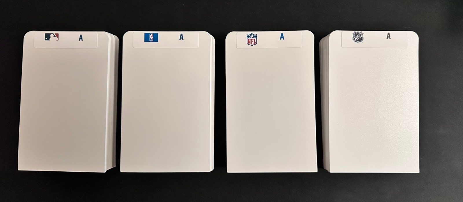 BUNDLE – 4 League TALL Size Dividers – *NFL *MLB *NBA *NHL A-Z!
