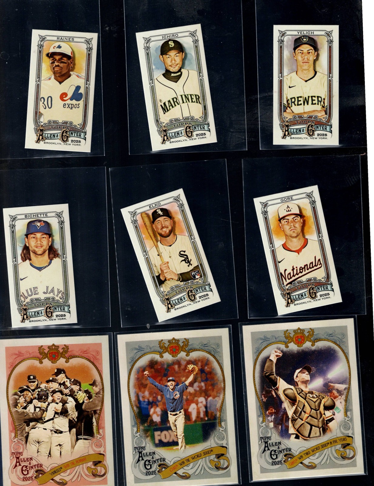 2025 TOPPS ALLEN AND GINTER BASEBALL 251-350 + INSERTS