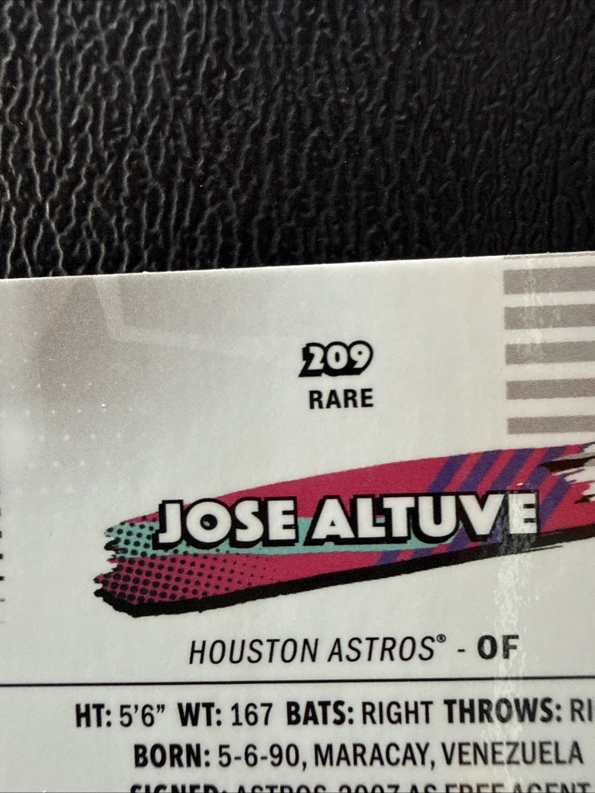 RARE 2026 Topps Finest Jose Altuve Rare #209 Astros