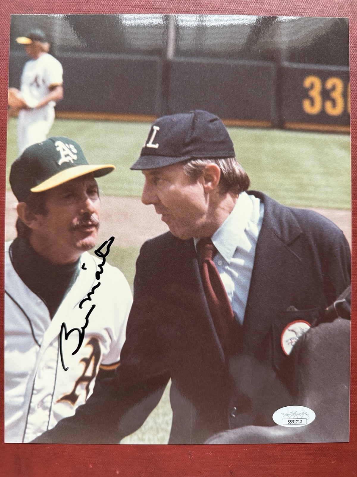 BILLY MARTIN *JSA* Autographed 8×10” Glossy *PERIOD SIGNATURE* Billy Ball