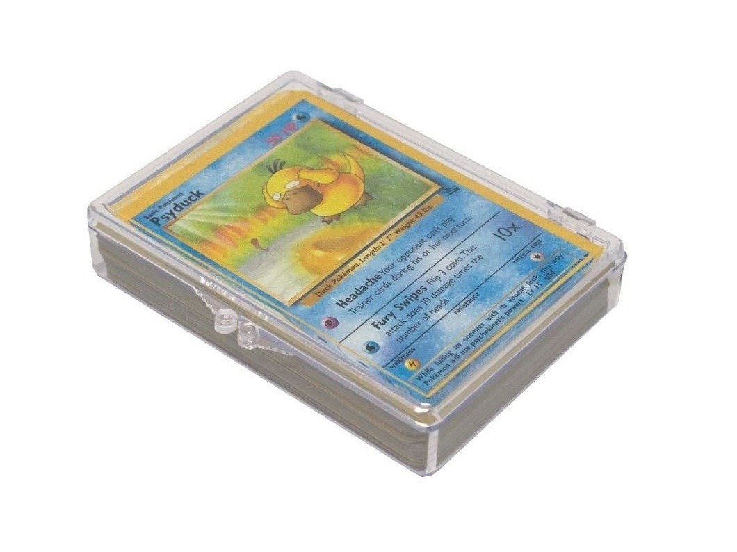 50 BCW Hinged Boxes For Deck Of Cards Hold 55 Trading Gaming / Sport Cards New