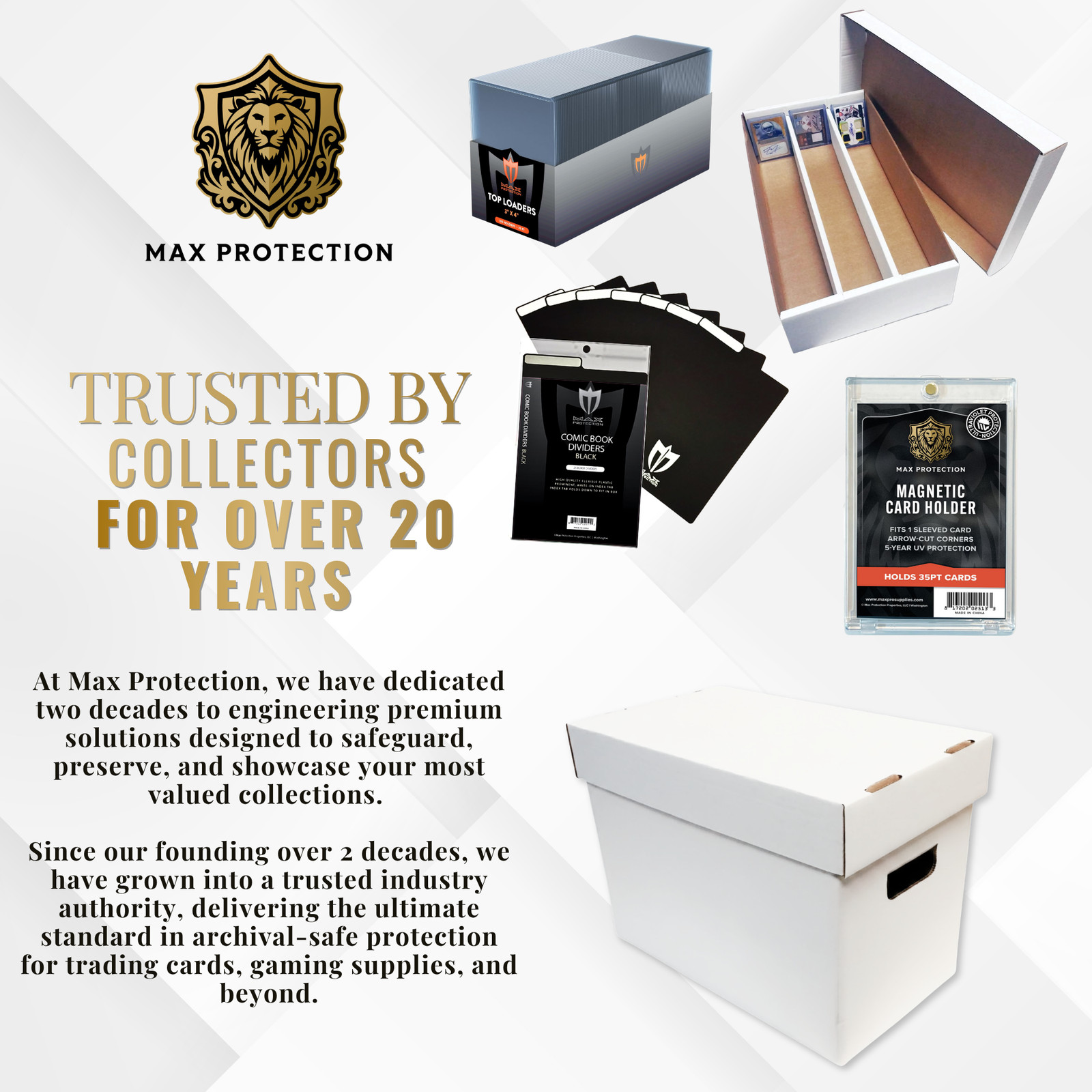 25ct Max Pro One UV Touch Magnetic Card Holder 35pt w/Sleeve Size plus Sleeves