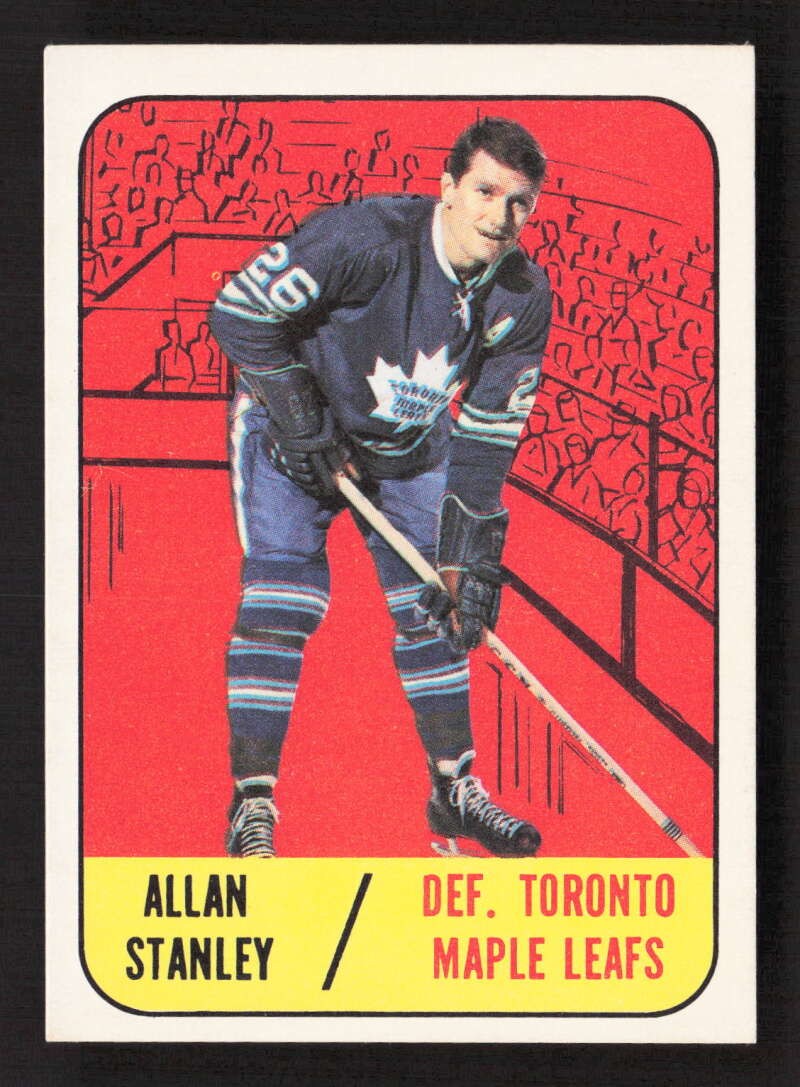 1967-68 Topps Allan Stanley #13 Toronto Maple Leafs VG TV12151