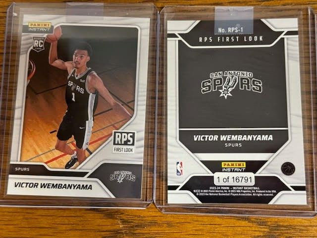 2023 Panini Instant Victor Wembanyama FIRST LOOK Spurs #RPS-1 ROOKIE RC /16791