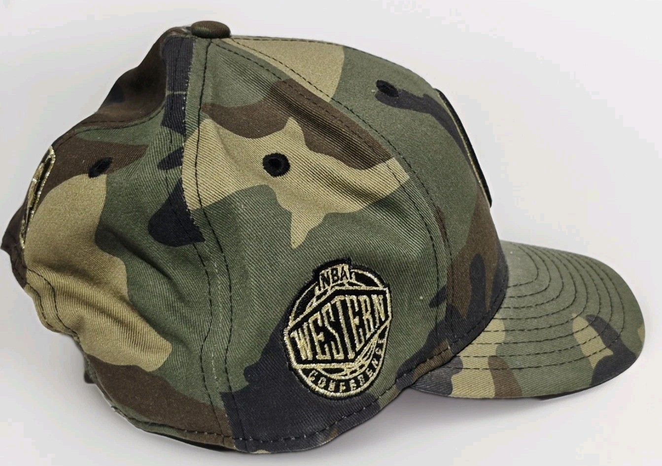 NEW ERA GOLDEN STATE WARRIORS CAMOUFLAGE CAMO NBA WESTERN CONFE SNAPBACK HAT CAP