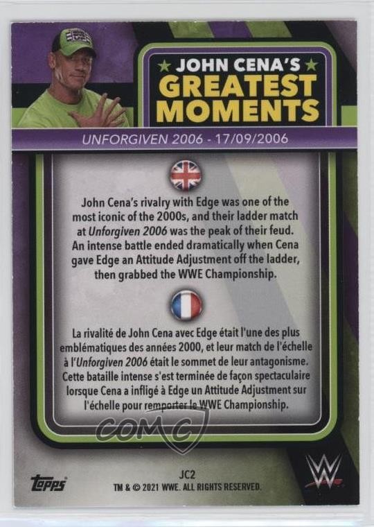 2021 WWE Superstars Cena’s Greatest Moments John Cena Legend of the Ladder 12bz