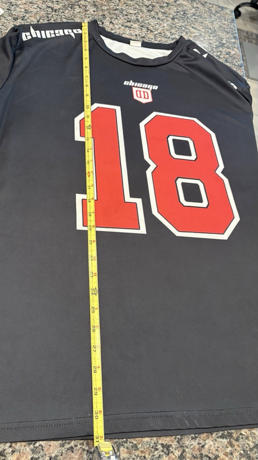Men’s size 3XL by SXV STYLE Chicago Sports Jersey Oversized Black/Red/White