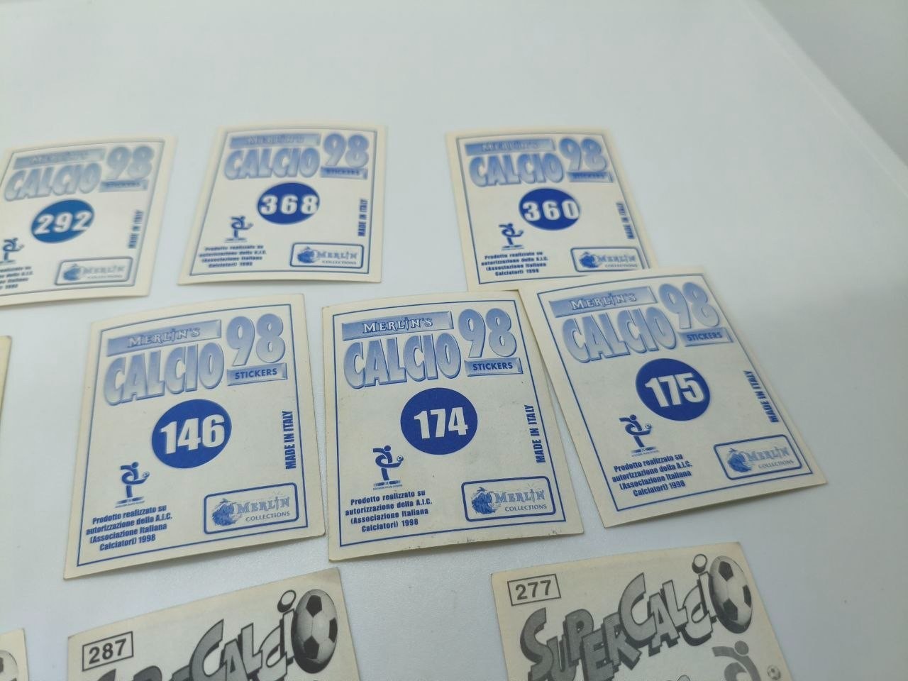 Football Sport Stickers Super Calcio 1998-1999 Panini Thuram Crespo West Signori