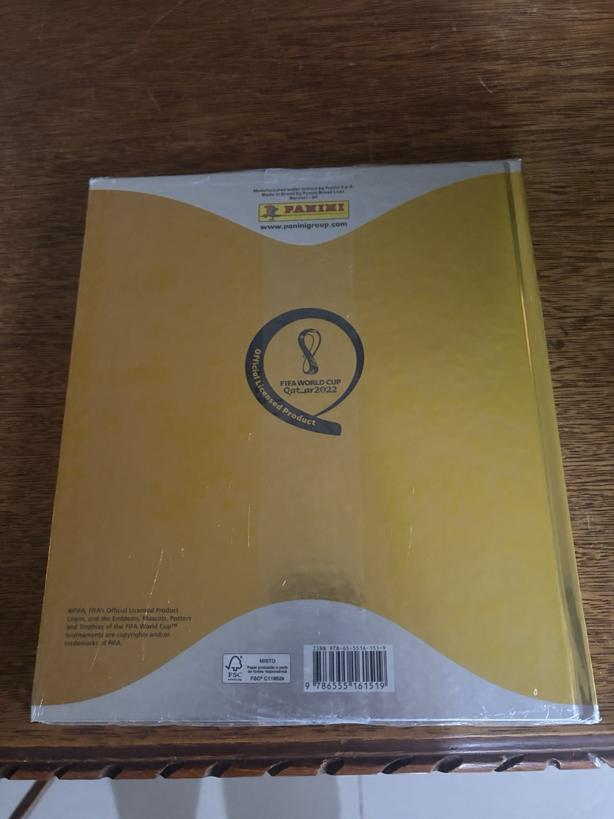 QATAR 2022 Panini Brasil – Empty Golden Box + SEALED Hardcover Golden Album