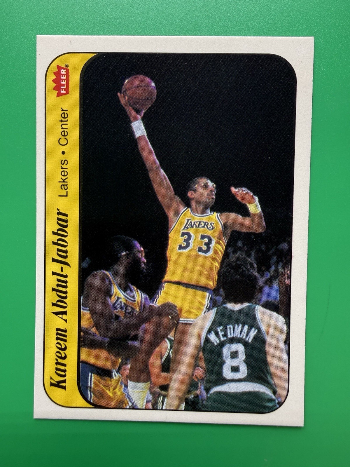 1986-87 Fleer Basketball Sticker Kareem Abdul-Jabbar #1 of 11 EX-NM