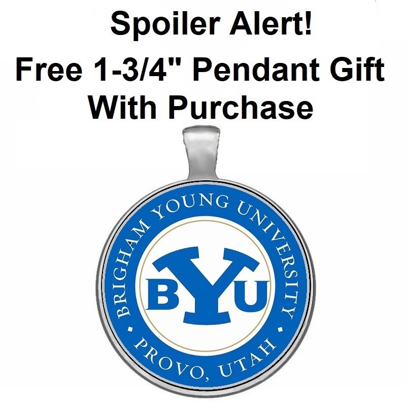 BYU Cougars Engraved Titanium Carbon Fiber Blue RFID Blocking Wallet w Clip D7