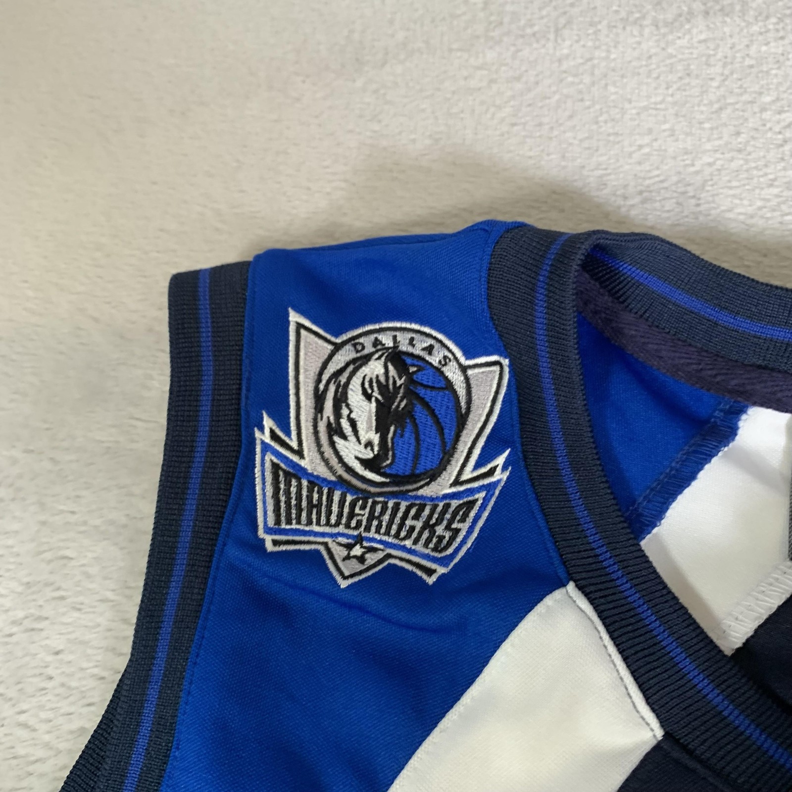 Vintage Dallas Mavericks Jersey Mens Medium (TAG XL) Blue NBA Basketball G-III