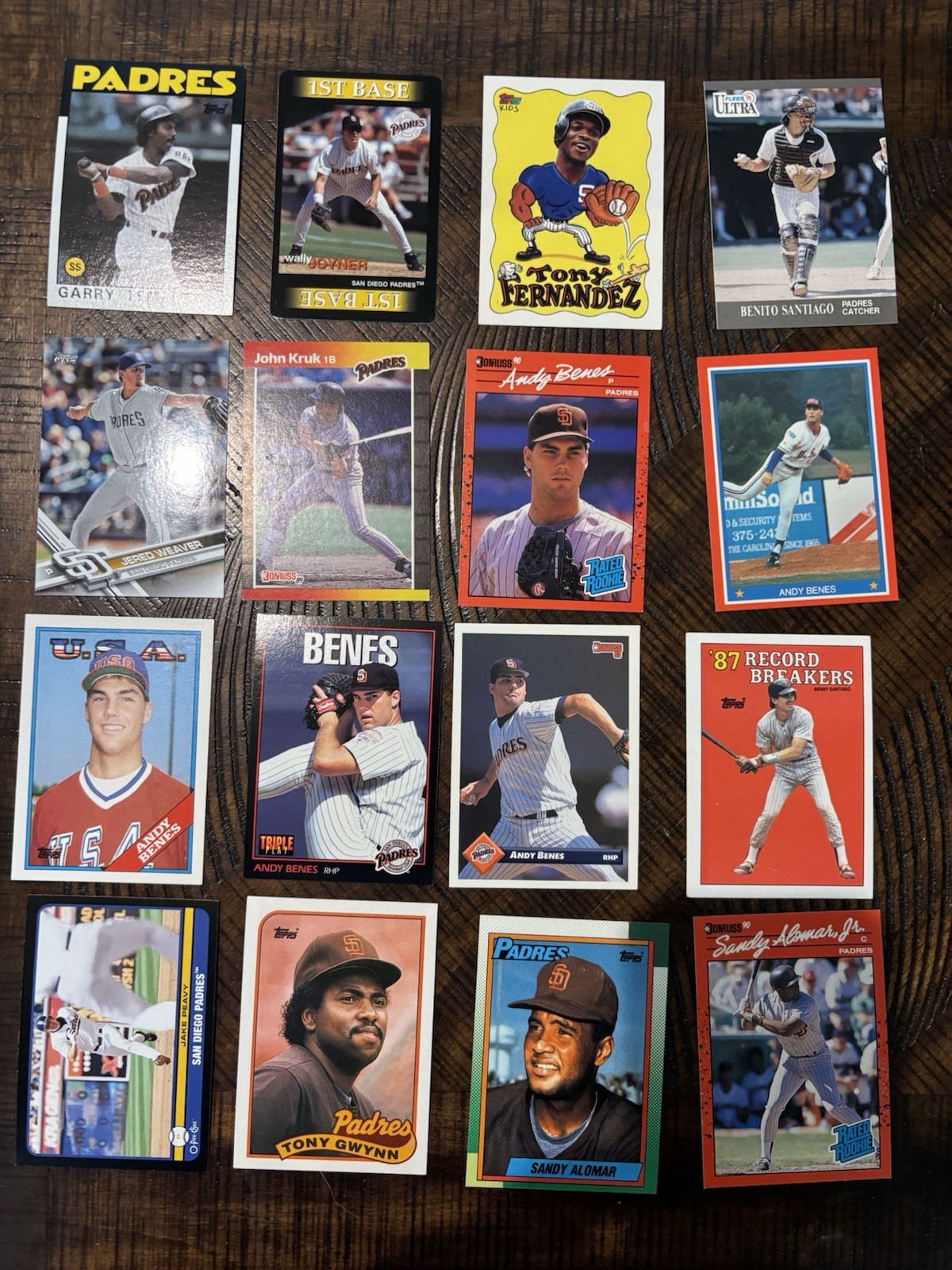 Lot Of 3200 San Diego Padres W/ Variety Tony Gwynn, Steve Garvey, Fred McGriff