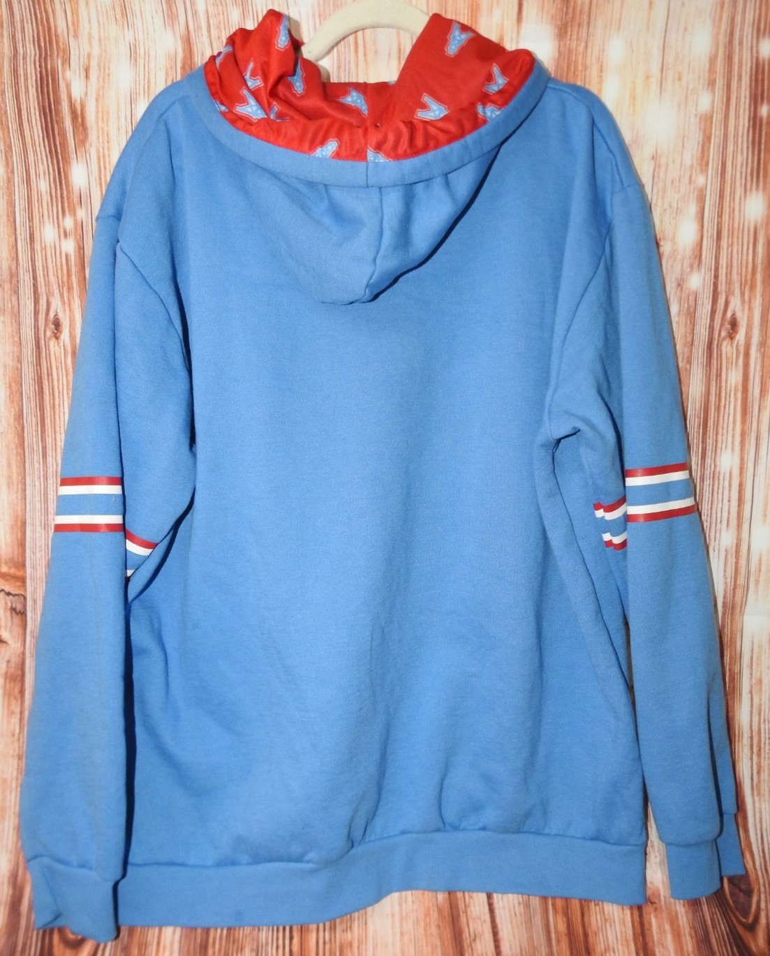 3XL 3X STM Gear Tennessee Oilers Titans Blue Soft Fleece Lined Hoodie