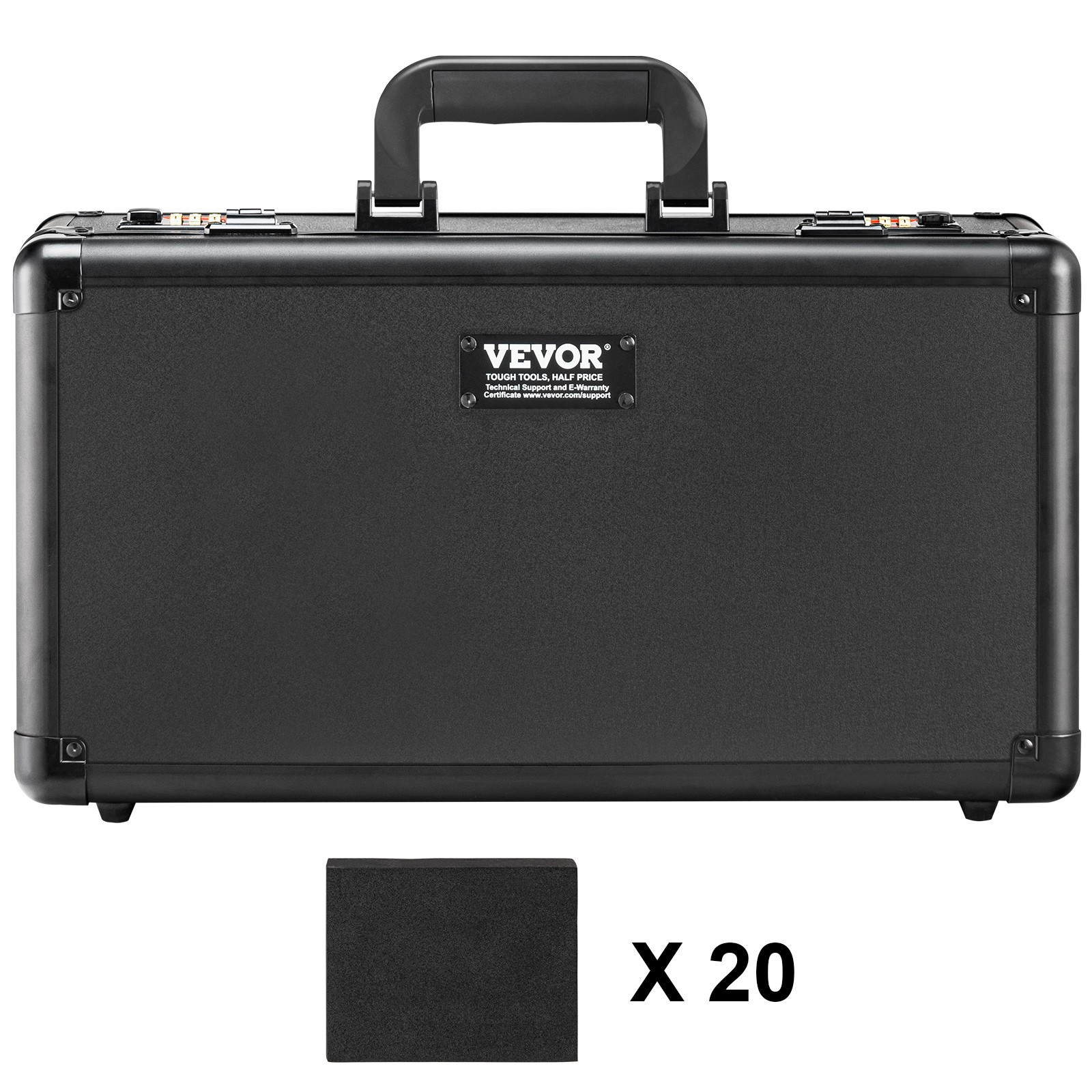 VEVOR 108 PSA Graded Card Storage Box 4 Slots Sports Card Holder Case Coded Lock