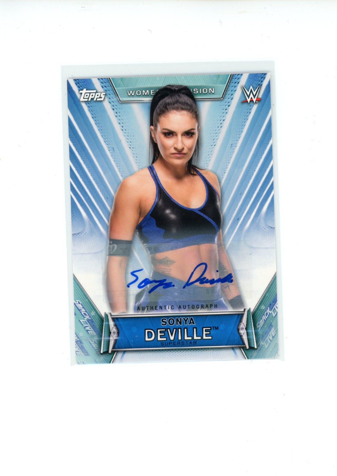 2019 Topps WWE Women’s Division Sonya Deville #A-SD Autograph Auto 5/199
