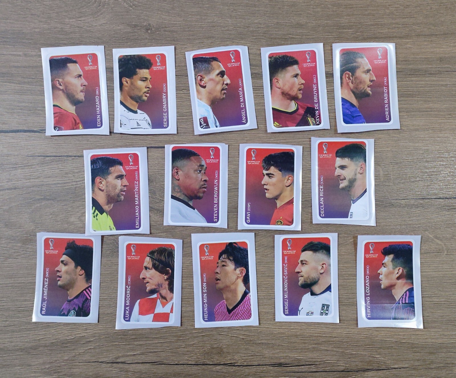 C1-C14 Coca-Cola Team Believers sticker set Panini World Cup 2022 Qatar