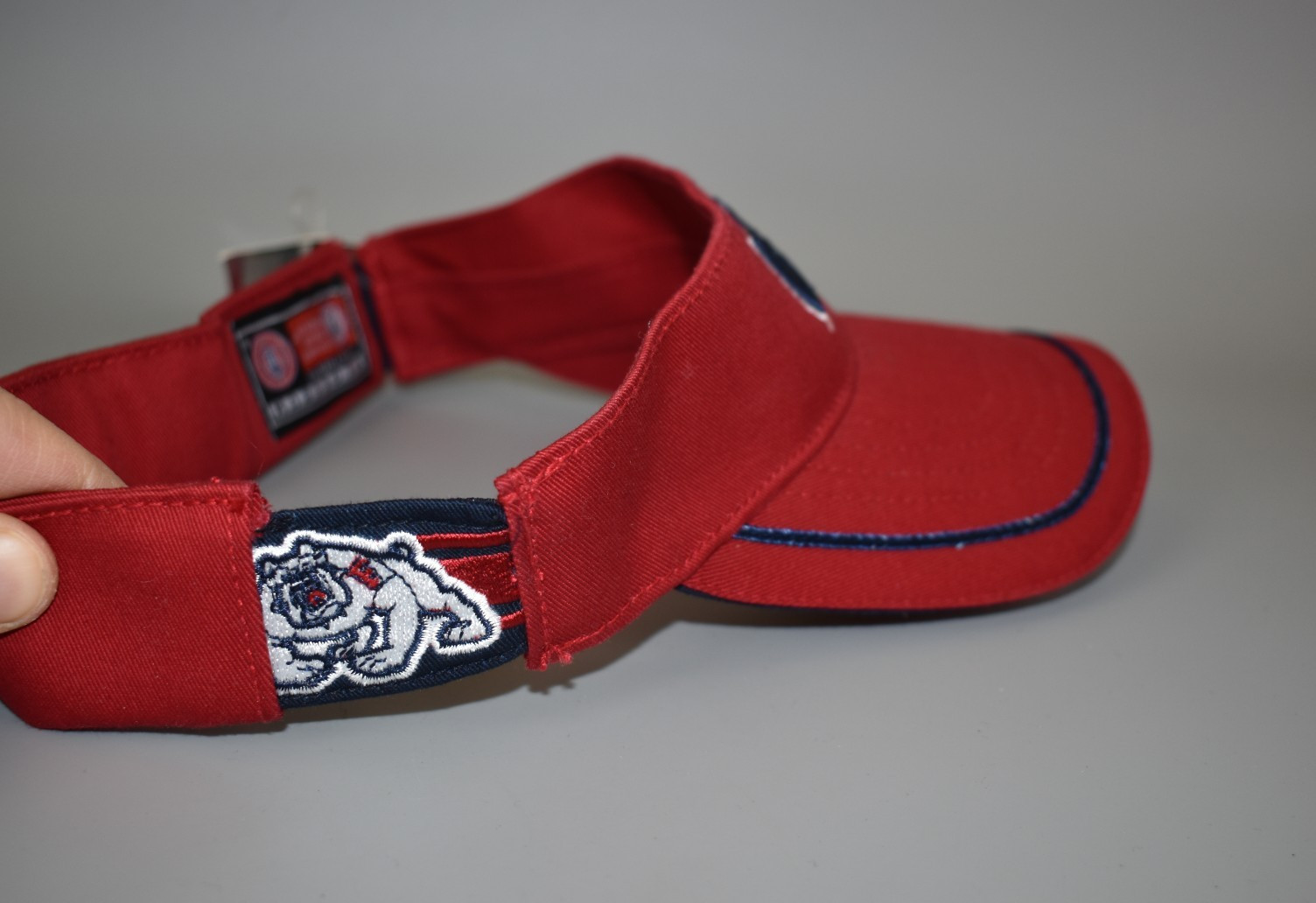 Fresno State Bulldogs Elastic Stretch Visor Cap Hat – NWT