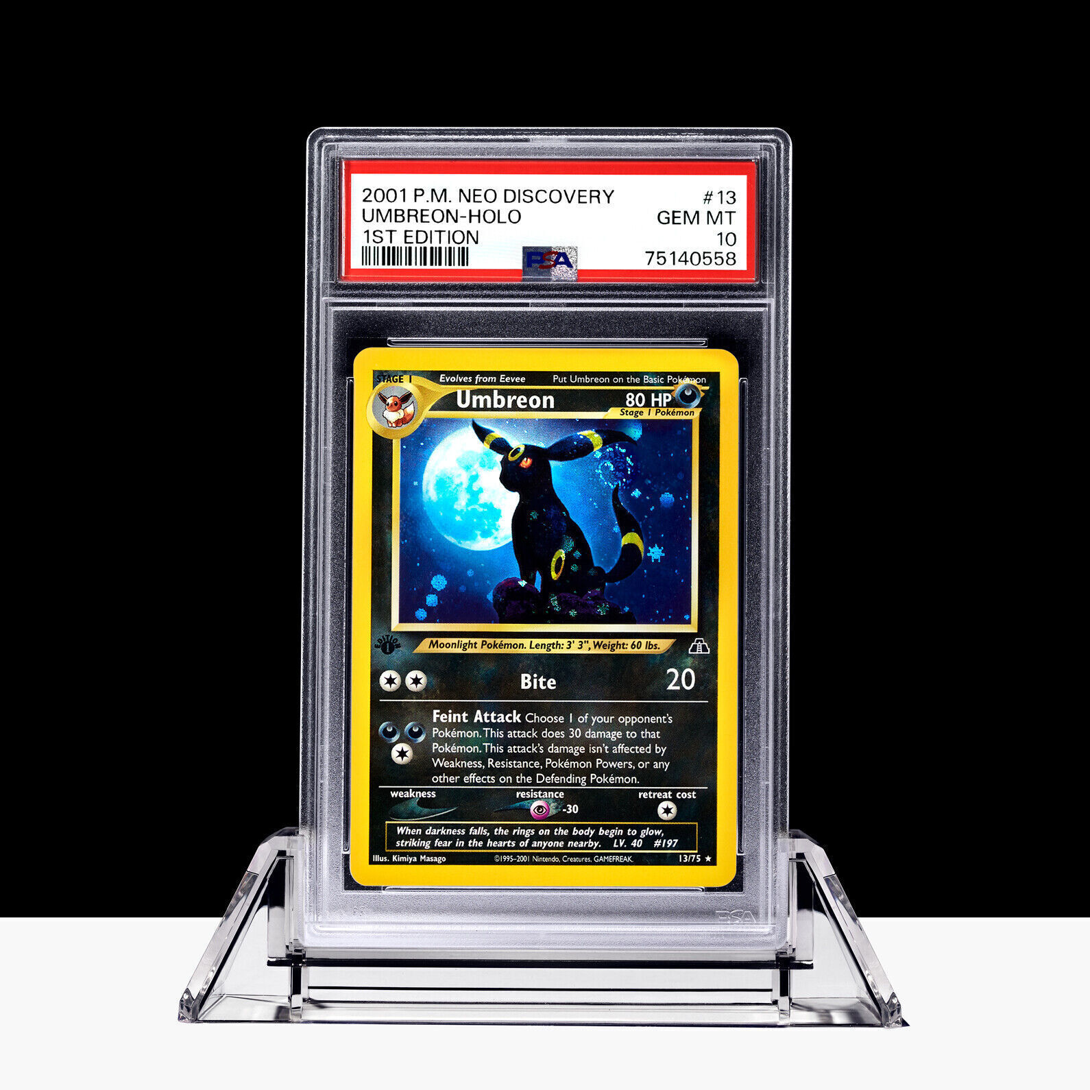 PSA Acrylic Stand Clear / Color For Graded Card Display | Slab Holder