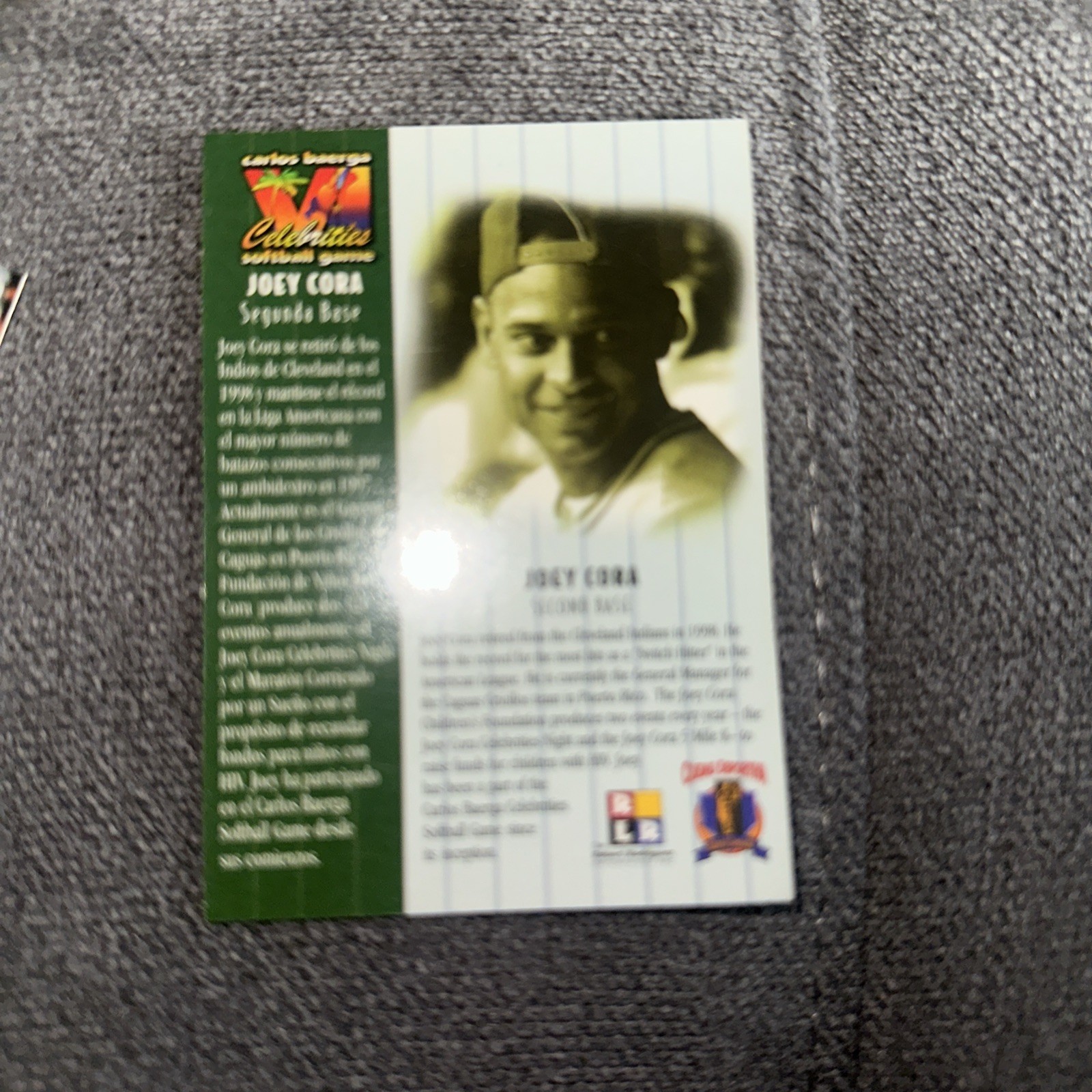 1998 RLR Carlos Baerga Celebrities Softball Game Joey Cora 1i7
