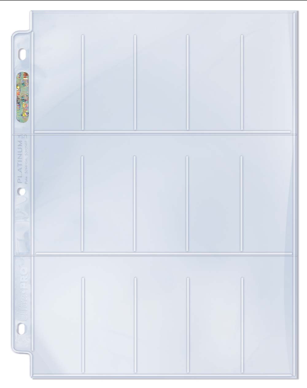 100 Ultra Pro Platinum 15-Pocket Card Pages Tobacco T-206 Sheets Protectors