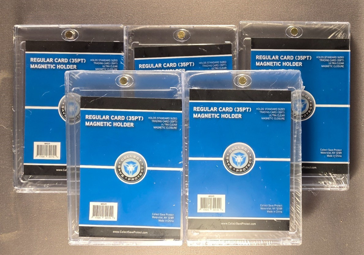 (5x) CSP 35pt Magnetic Card Holders One Touch 35 pt 35 Point Regular Size