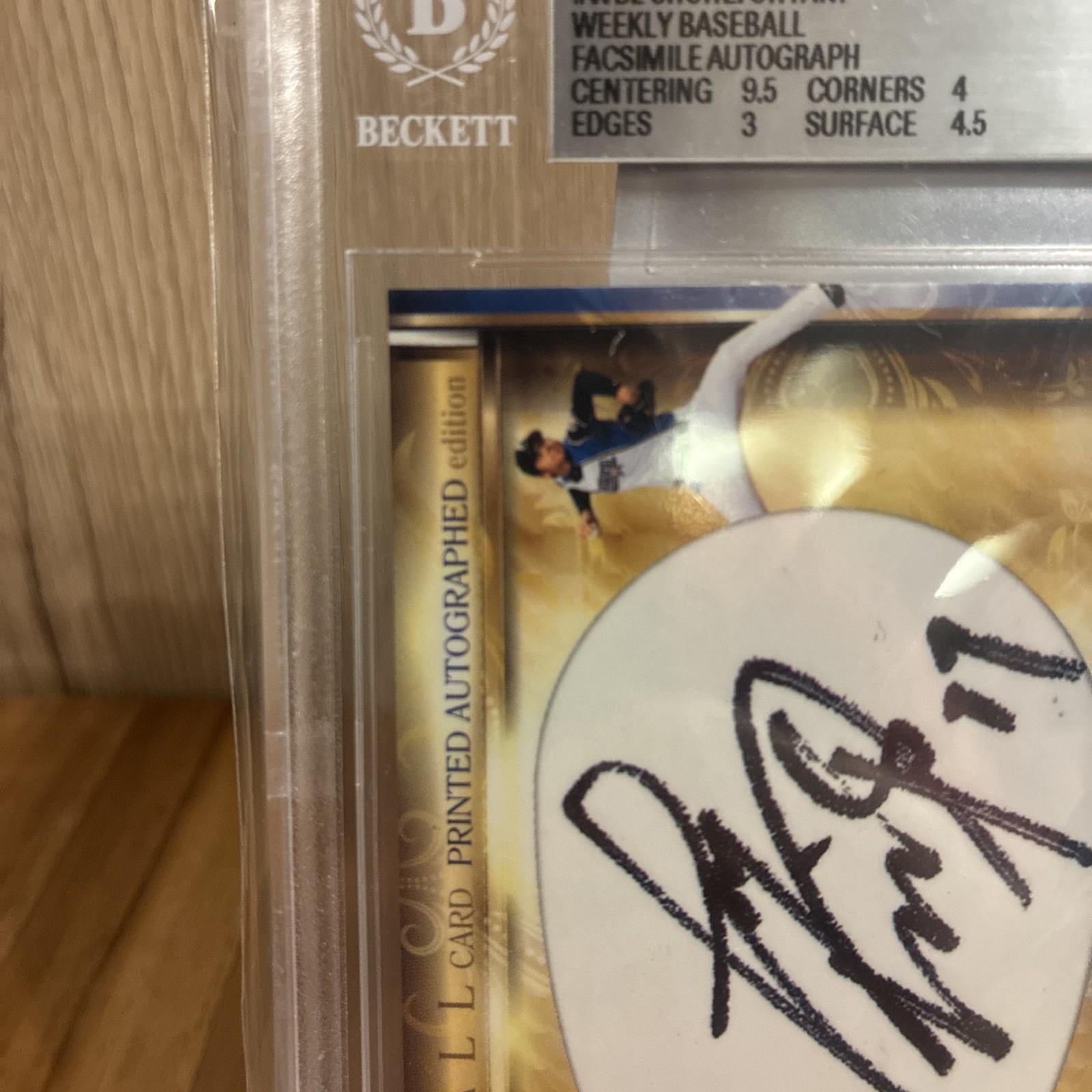 2013 Bbm Genesis – Weekly Baseball Promotion Shohei Ohtani #WB2 (RC)