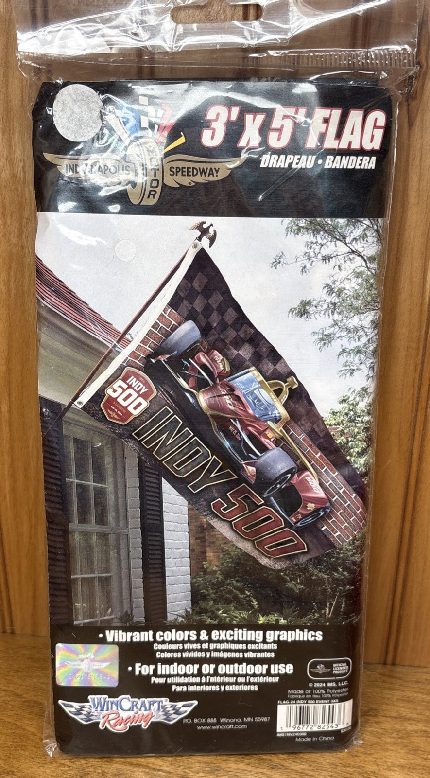 2024 Indy 500 Event Collector Flag 3′ x 5′ Banner Single Sided NIB