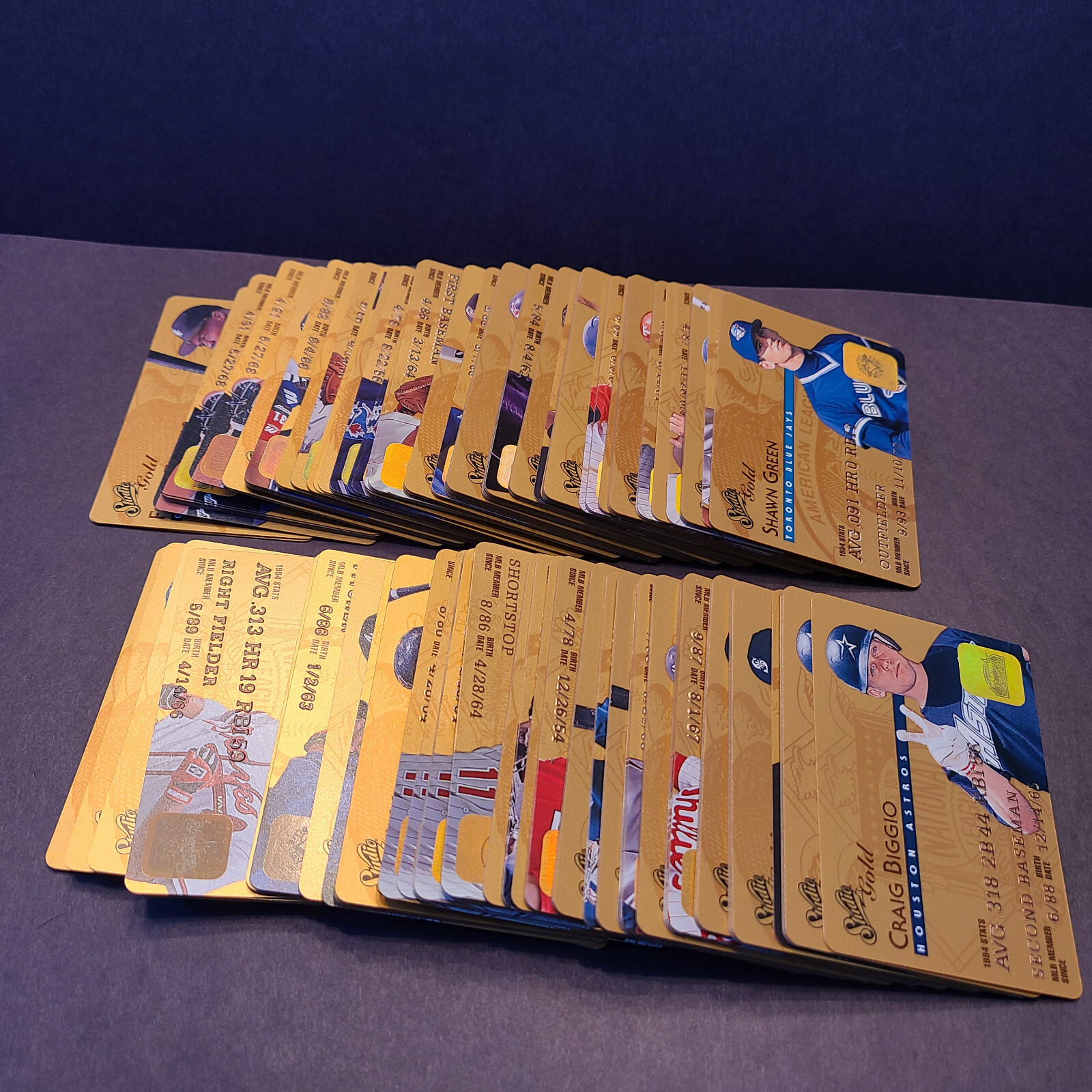 1995 Studio Baseball Gold Parallel Insert Singles – U Pick