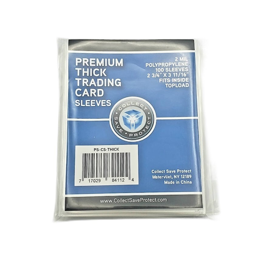 300-Ct (3 Packs) CSP Premium THICK Trading Card Sleeves Extra Thick Sports Cards