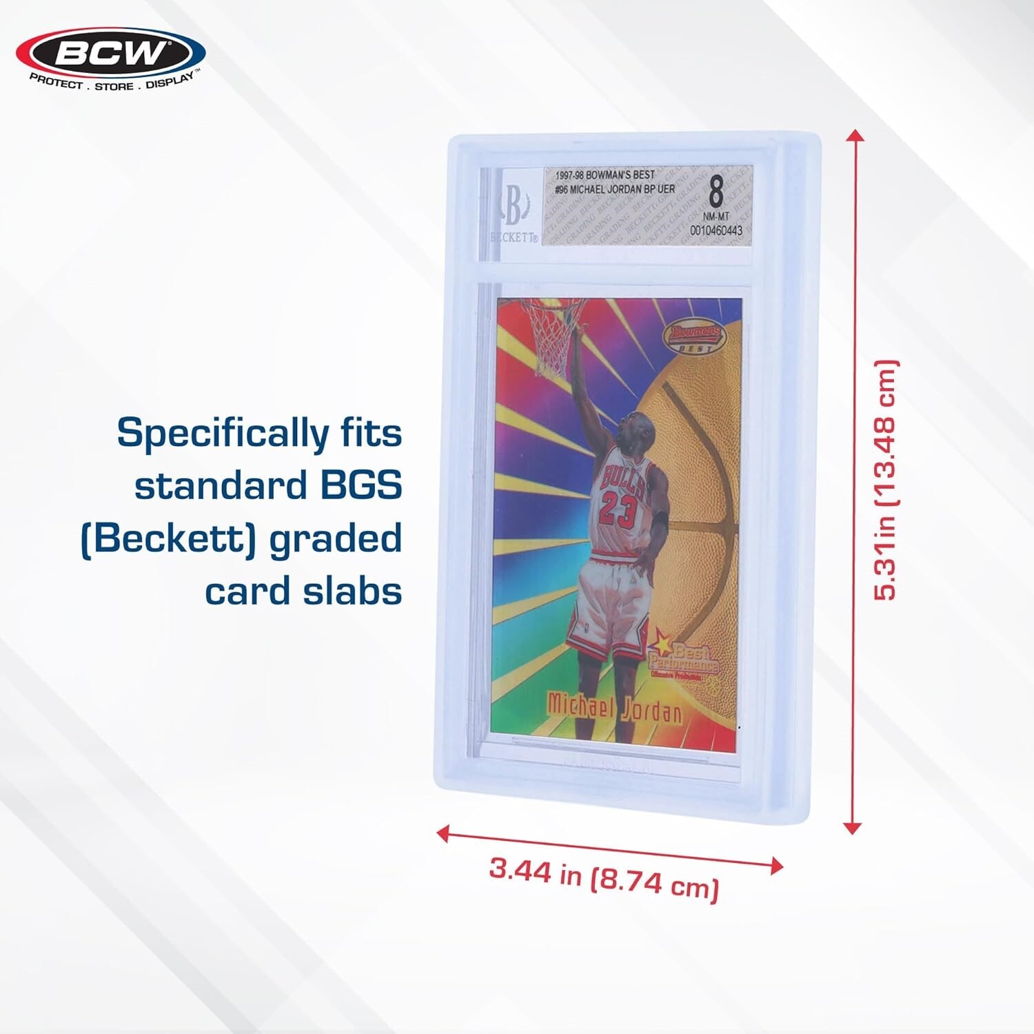 6 BCW Graded Card Bumpers For BGS Certified Slab CLEAR Silicone Edge Protection