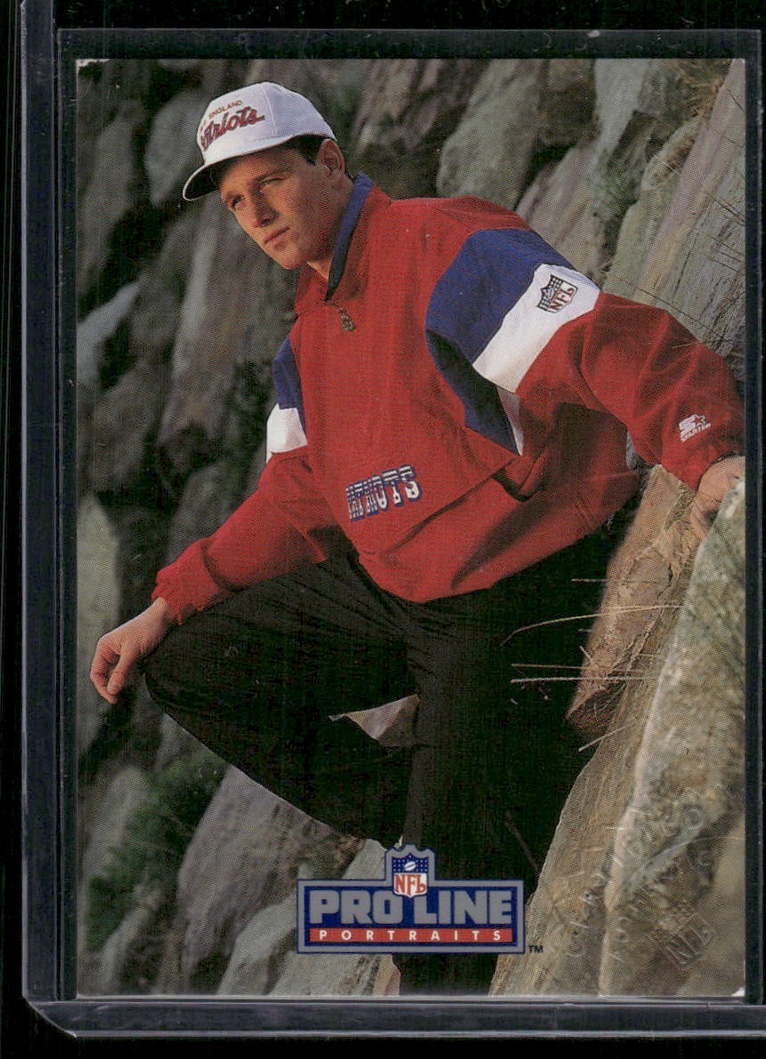 1992 Pro Line Portraits HUGH MILLEN on card auto New England Patriots autograph