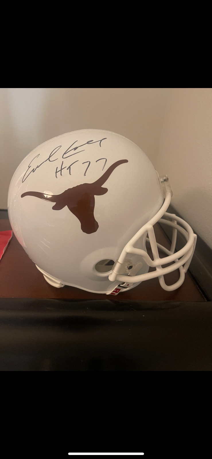 Earl Campbell signed Texas longhorn helmet