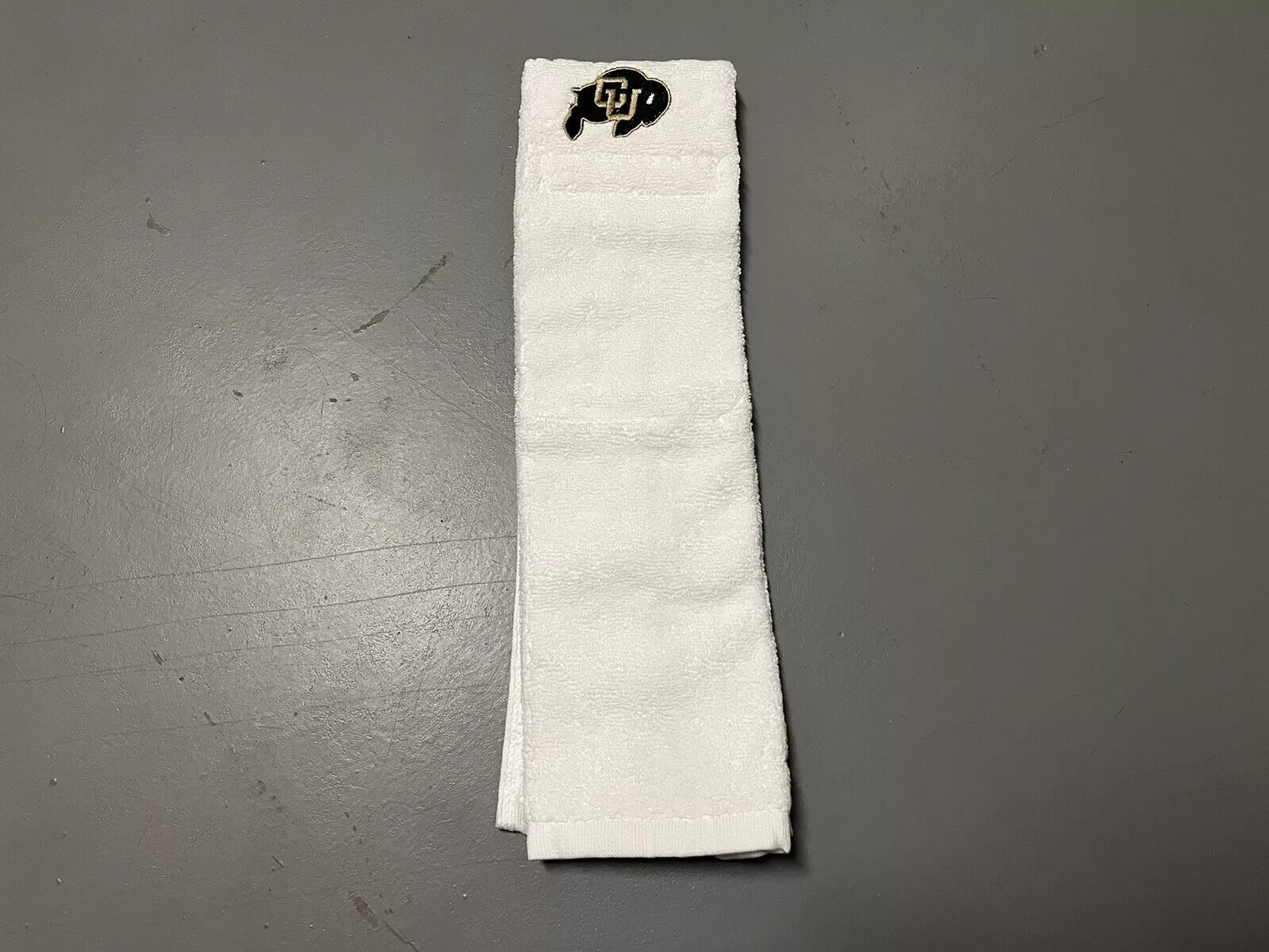 Colorado Buffaloes Team Issued White Football Game QB Towel